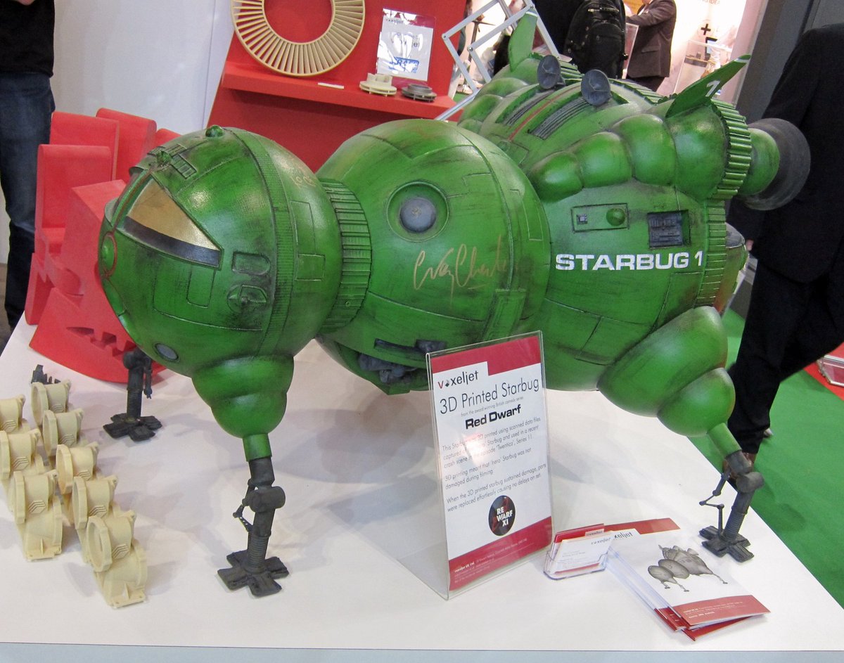 VictoryLighting's tweet photo. What was the best thing you saw at @advancedenguk last week?  We think it was this 3D printed Starbug? https://t.co/ajm6JjUcXx