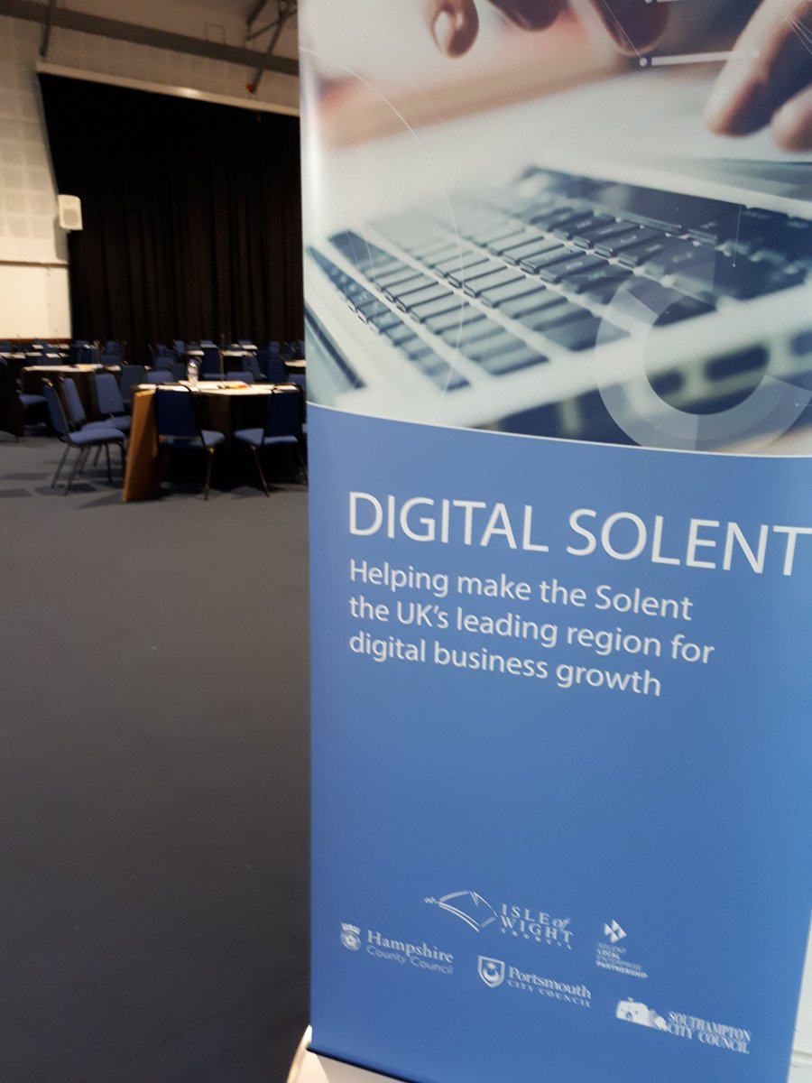 iow_council's tweet photo. Almost ready to host the #DigitalSolent conference tomorrow...finishing touches taking place https://t.co/I9JodTqJUI
