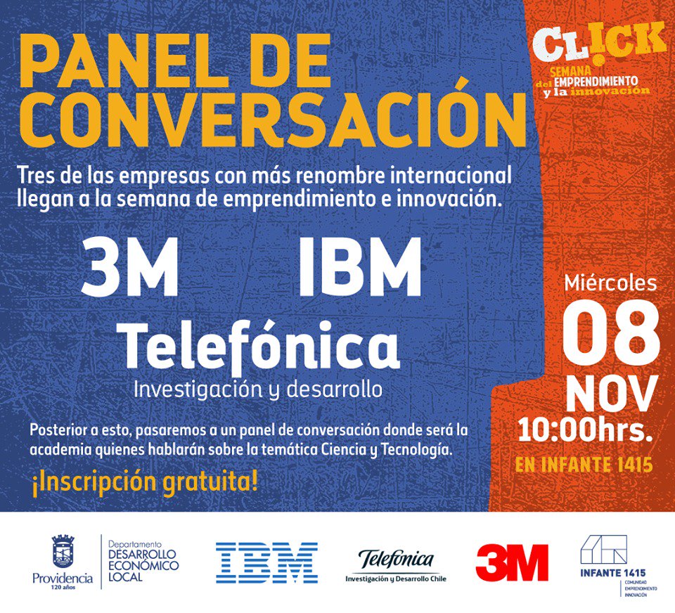 avialc's tweet photo. 👉🏽 PANEL DE CONVERSACIÓN CON 3M, IBM y Telefónica I+D
⏰ 10:00 - 13.00 horas / 100 cupos 
📍 Inscríbete en https://t.co/MKZdezKZtv https://t.co/oHoWXO6Q7f