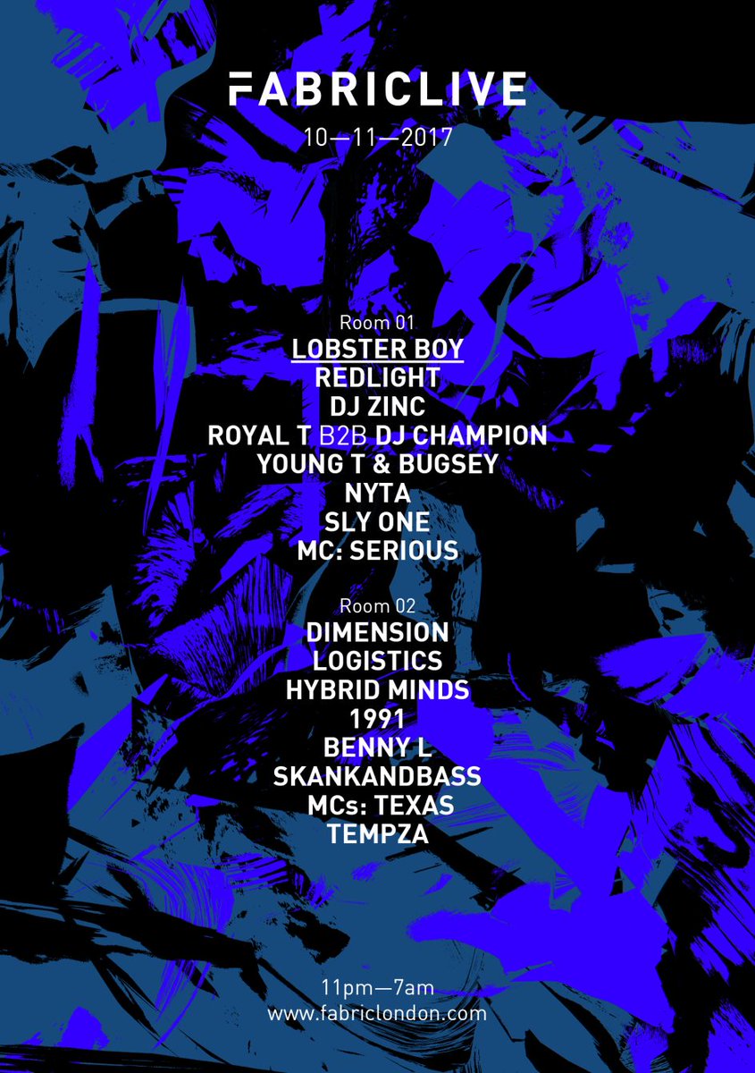 ConcretePR's tweet photo. #Fabriclive welcomes @LobsterBoyUK head honcho @UKREDLIGHT this Friday, bringing you bass heavyweights to R1. https://t.co/mJC1W4WfzG https://t.co/7PS9DKcZ5f