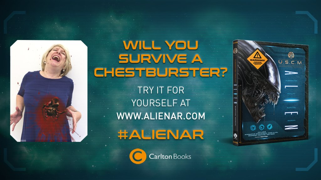 welbeckpublish's tweet photo. Implant a chestburster into an unknowing host, share it with the world, win a book: https://t.co/PxWniH0EAM

#ALIEN #AlienAR https://t.co/PDzVOnz6bn