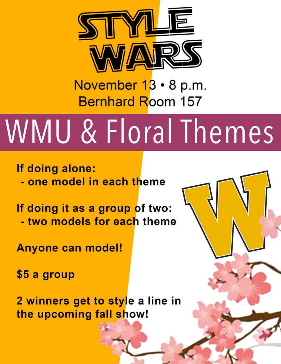 MODAatWMU's tweet photo. Tell your friends! Anyone is welcome to participate/ attend. See you there!! 🐴⚡️🌸💛 https://t.co/cB2ausSWOa