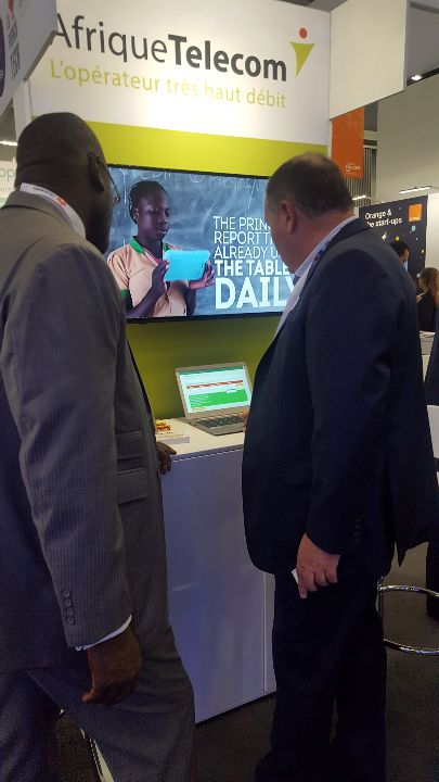 AfriqueTelecom's tweet image. Actuellement à l'#AfricaCom à Cape Town au pavillon "French Tech" #broadbandafrica #internet #satellite #afriquetelecom
