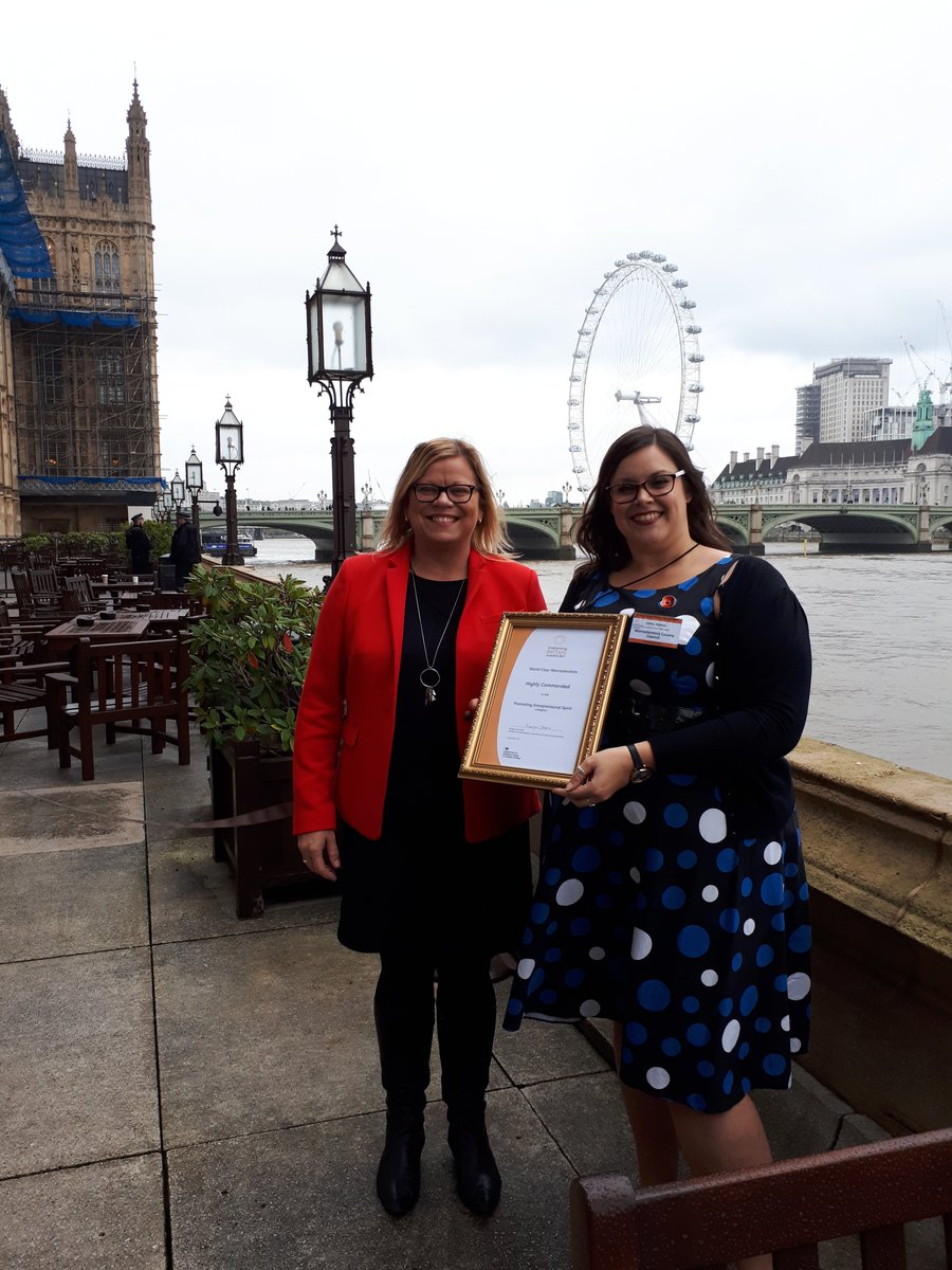 We're at <a href="/EntBritAwards/">EB Awards</a> today to pick up our 'Highly Commended' Award for promoting entrepreneurial spirit. #WorldClassWorcs