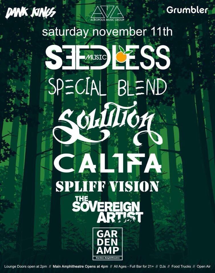 specialblend714's tweet photo. Down to half a week!! Hit us up for tix #Seedless #SpecialBlend #Solution #Cal1fa #SpliffVision #theSovereignArtist #GardenGrove https://t.co/uc0IgSVhUa