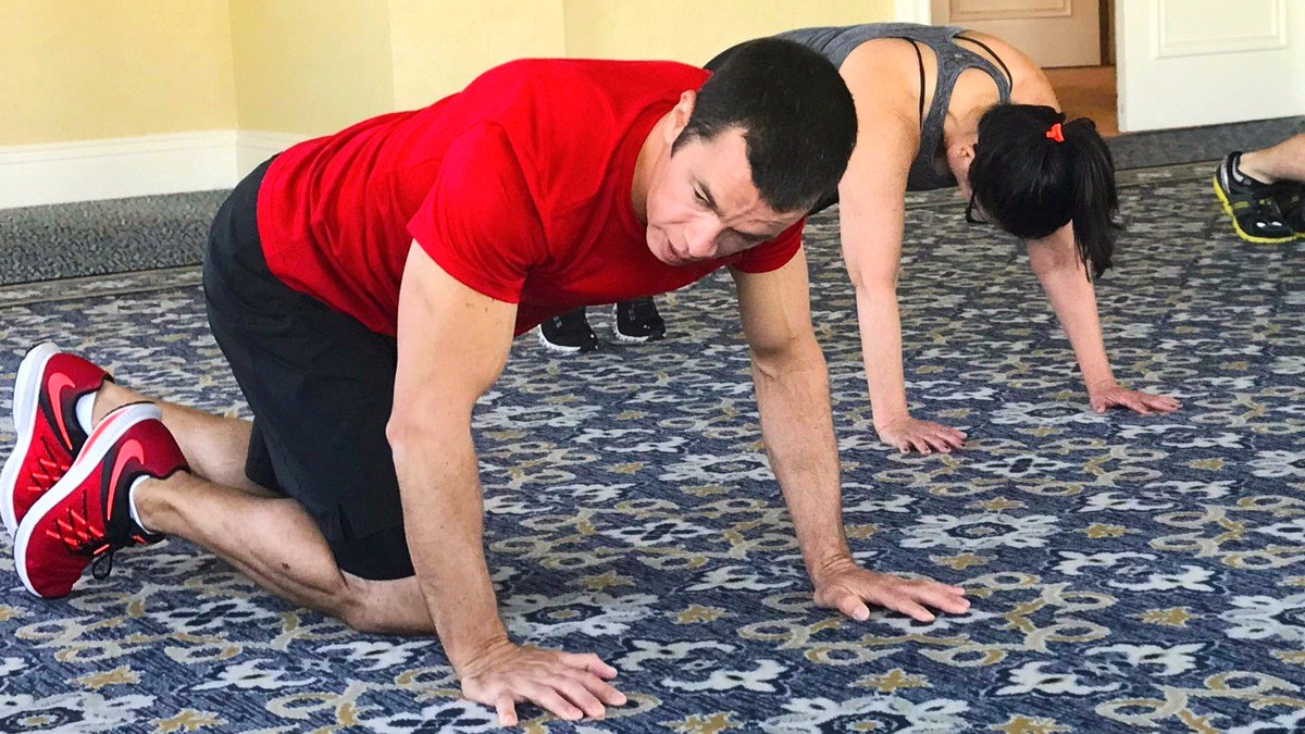 JNJNews's tweet image. Chris Jordan, Director of Exercise Physiology, #JNJ Human Performance Institute, leads a well-being experience for #Techonomy17 attendees.