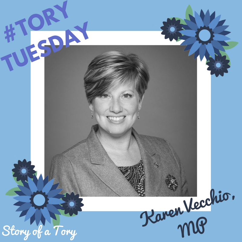 StoryofaTory's tweet photo. This week's #ToryTuesday is @karen_vecchio, MP for Elgin—Middlesex—London and current #FEOW Chair! #ShesConservative https://t.co/tZOrySFjAm