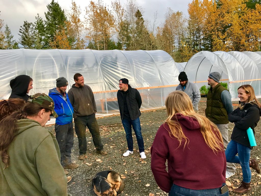 HawkPharms's tweet photo. Beginning our day with some #motivation! #hawkpharms #pharmers #morningmeeting #authenticgenetics #resilience #CannabisCommunity #Oregon https://t.co/KYZrZwHjDT