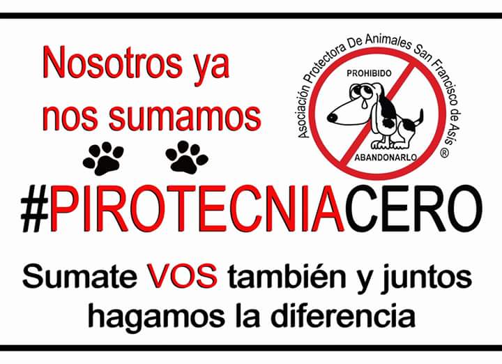 Que el festejo de unos...no sea el sufrimiento de otros.
#pirotecniacero