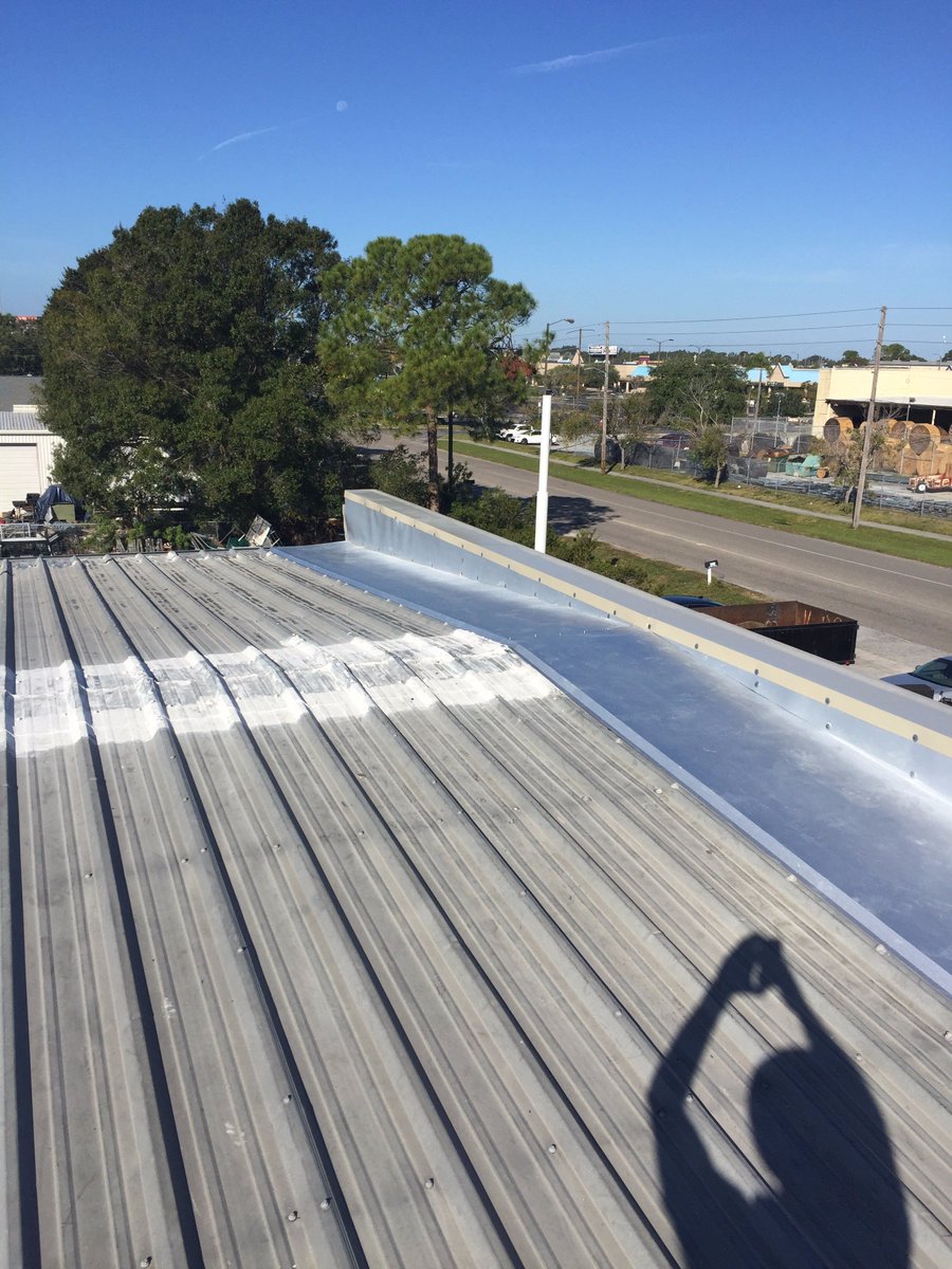 PJ_Callaghan_Co's tweet photo. #Metal #Building #Repair from #Irma still happening. #Free #metalbuilding #inspections & #estimates from #PJCallaghan #Construction #TampaFL https://t.co/M8rVcWgAof