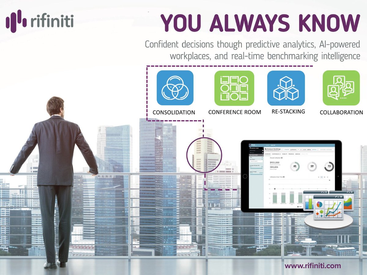 Last day at #CNGSeattle. Don't forget to visit booth 830 to learn about <a href="/Rifiniti/">Rifiniti</a> predictive analytics and AI-powered workplaces. #CRE