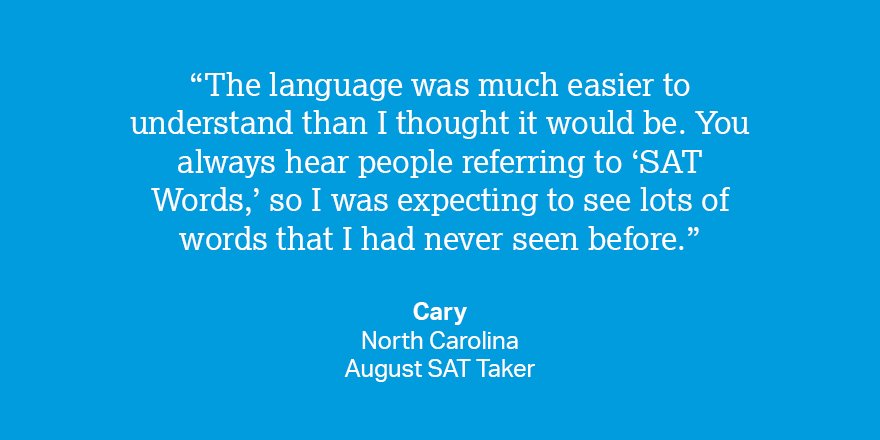 We said goodbye to "SAT words" in 2016. 👋 Now, the words you see on the SAT are ones you'll see later in college or in the workplace.