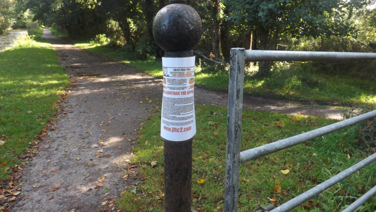 steelepicture's tweet photo. Few  Justice for The Craigavon Two  laminated fliers gone up around Killarney https://t.co/cVDxHFnL1V