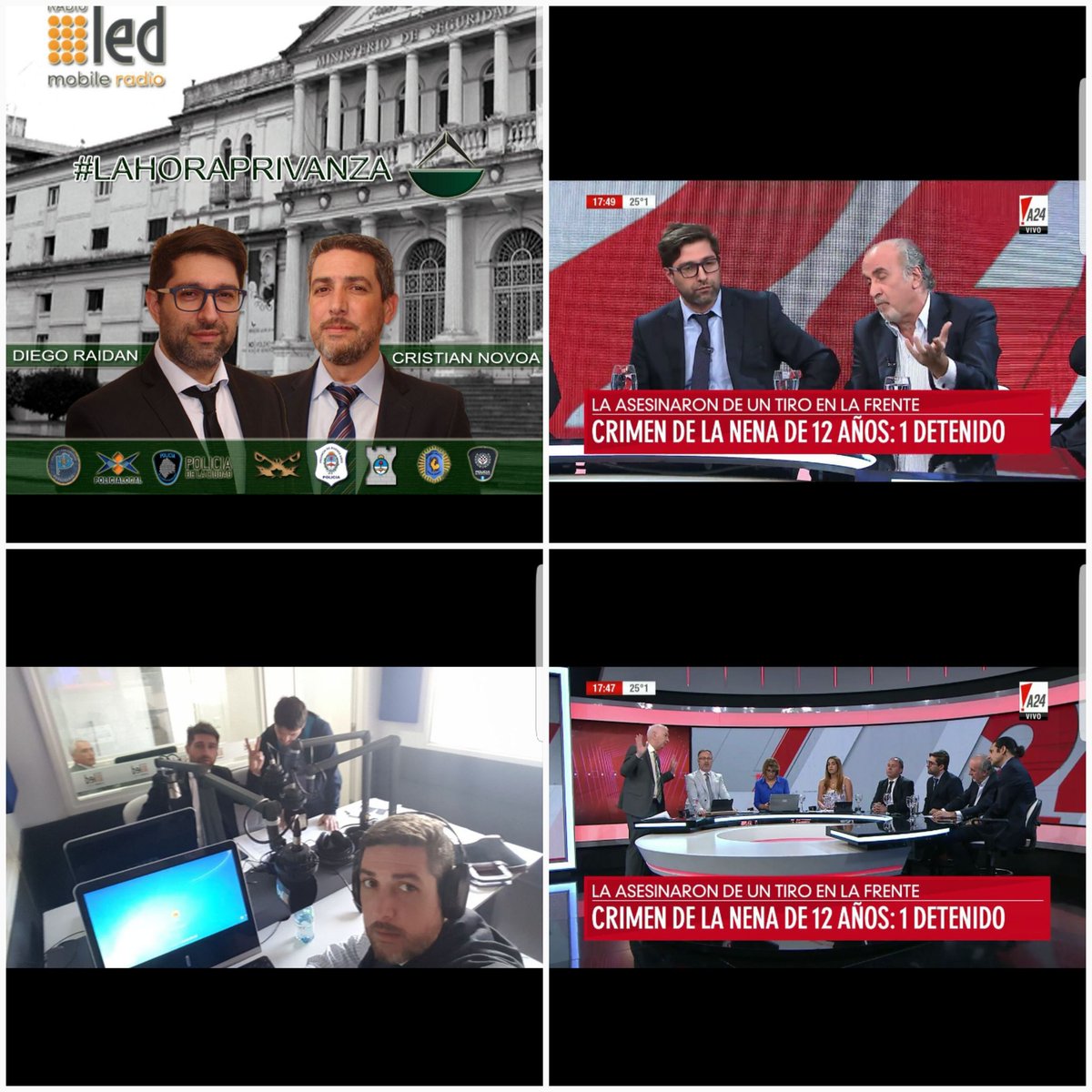 DiegoRaidanok's tweet photo. @aotracosaylisto @GrupoPrivanza ayer @A24COM, hoy 18hs en @radioledonline JUNTO A @NovoaCristian #LAHORAPRIVANZA "INSEGURIDAD DESENFRENADA" https://t.co/DnLRzbMsbL
