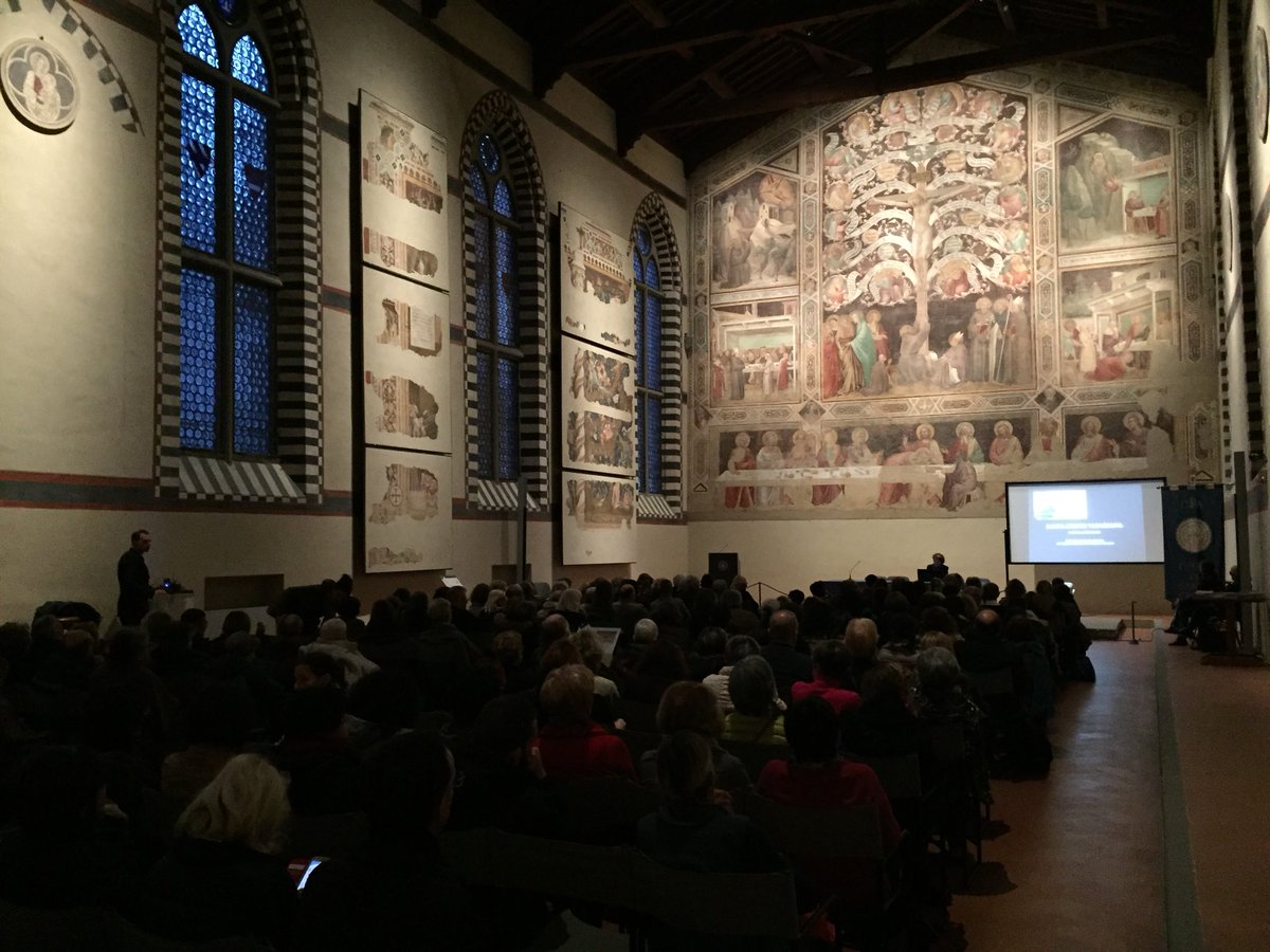 santacroceopera's tweet photo. #SantaCrocelive Ludovica Sebregondi ci racconta la #SantaCroce Vasariana. #500Firenze @palazzostrozzi https://t.co/6cu37lF0wZ