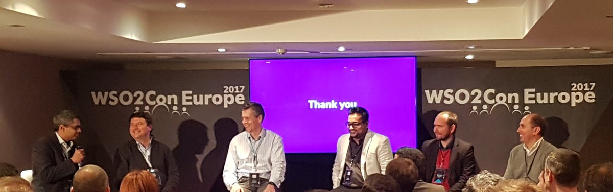 Listen to our #cto from Mitra @tweetmitrai at @WSO2Con. Just started... <a href="/sudaraka78/">Sudaraka Jayashanka</a>