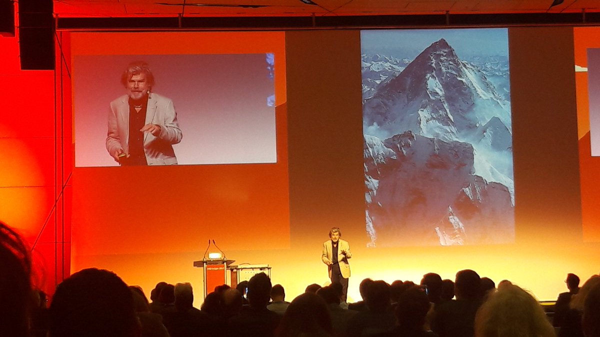 SupplianceAG's tweet photo. Keynote von Reinhold Messner auf @MIDGmbH #Insight2017 https://t.co/mTXq8GOaOw