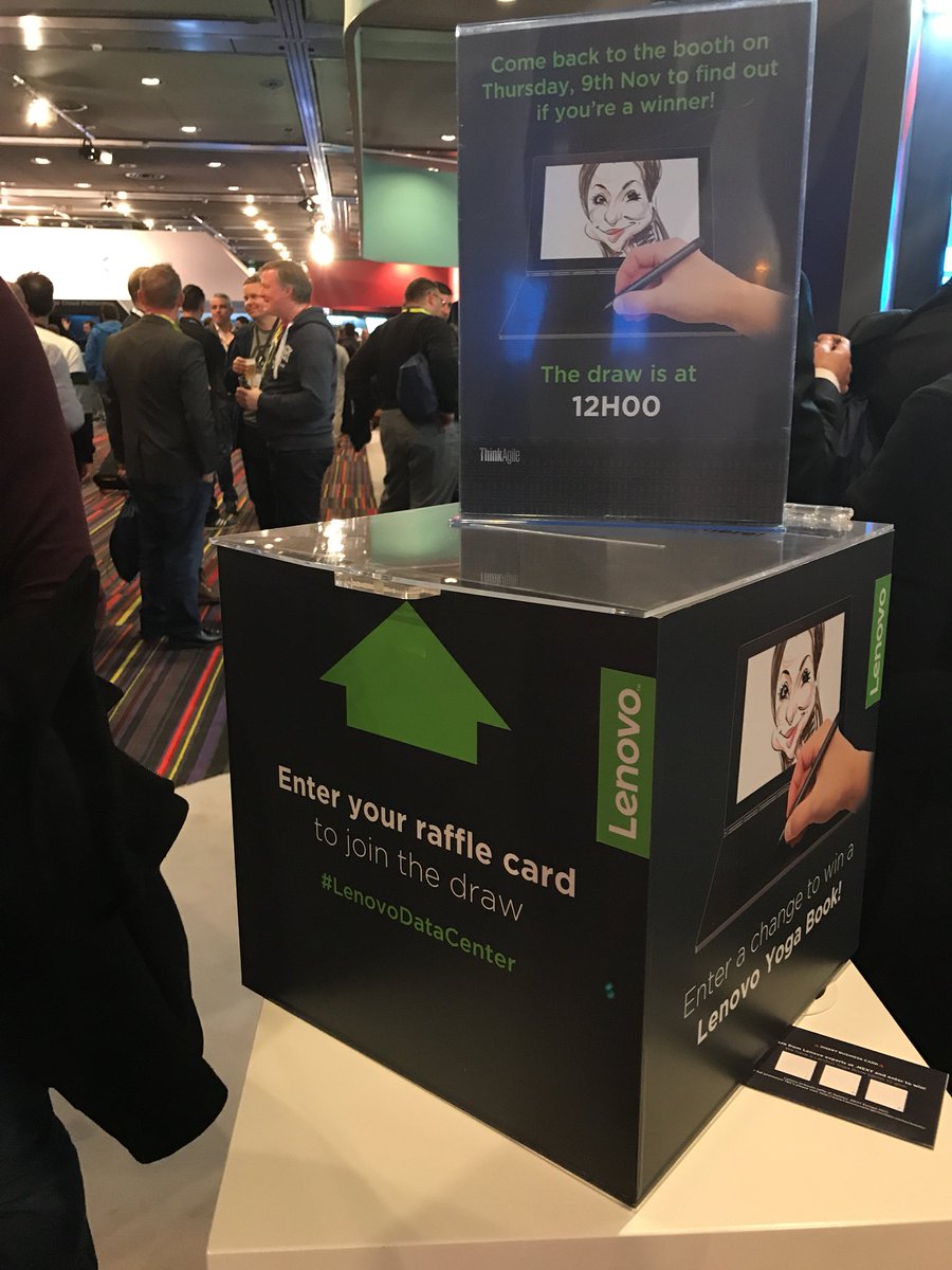 Do you want to win a Lenovo Yoga Book? Come to our booth to learn more about ThinkAgile HX and good luck! <a href="/LenovoServers/">poc bugs</a> #NEXTconf
