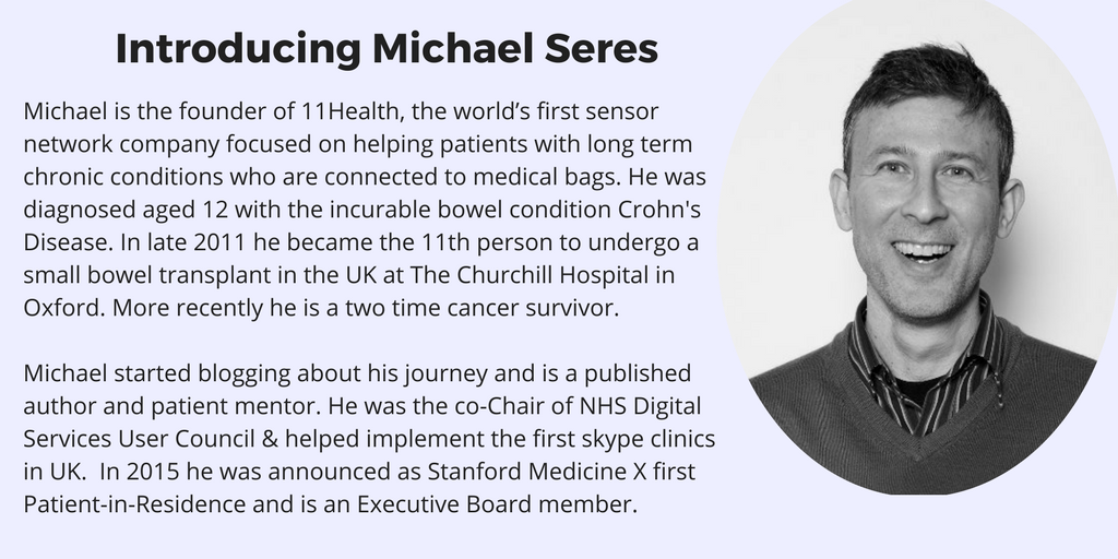 TweetsByThrive's tweet photo. Excited to have @mjseres on board for #PDDigital - he'll be talking about his journey as a patient innovator at @gianthealthevnt https://t.co/LzzSM0OQ36
