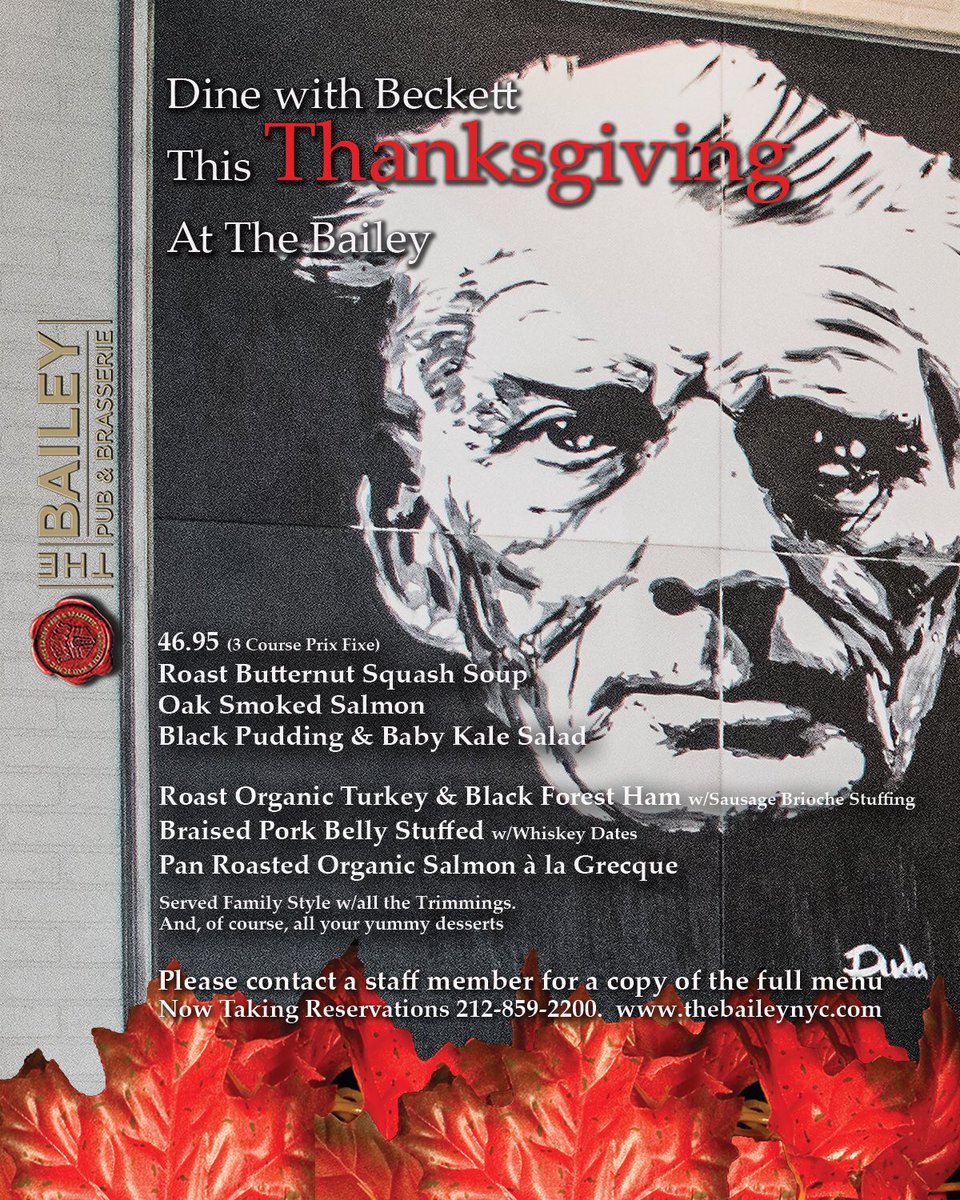 bailey_nyc's tweet photo. Thanksgiving at the Baileys. Allow us to do the hard work. Call for reservations 212-859-2200 #Thanksgiving #grateful #familytime #love https://t.co/wEZsi3Iu8f