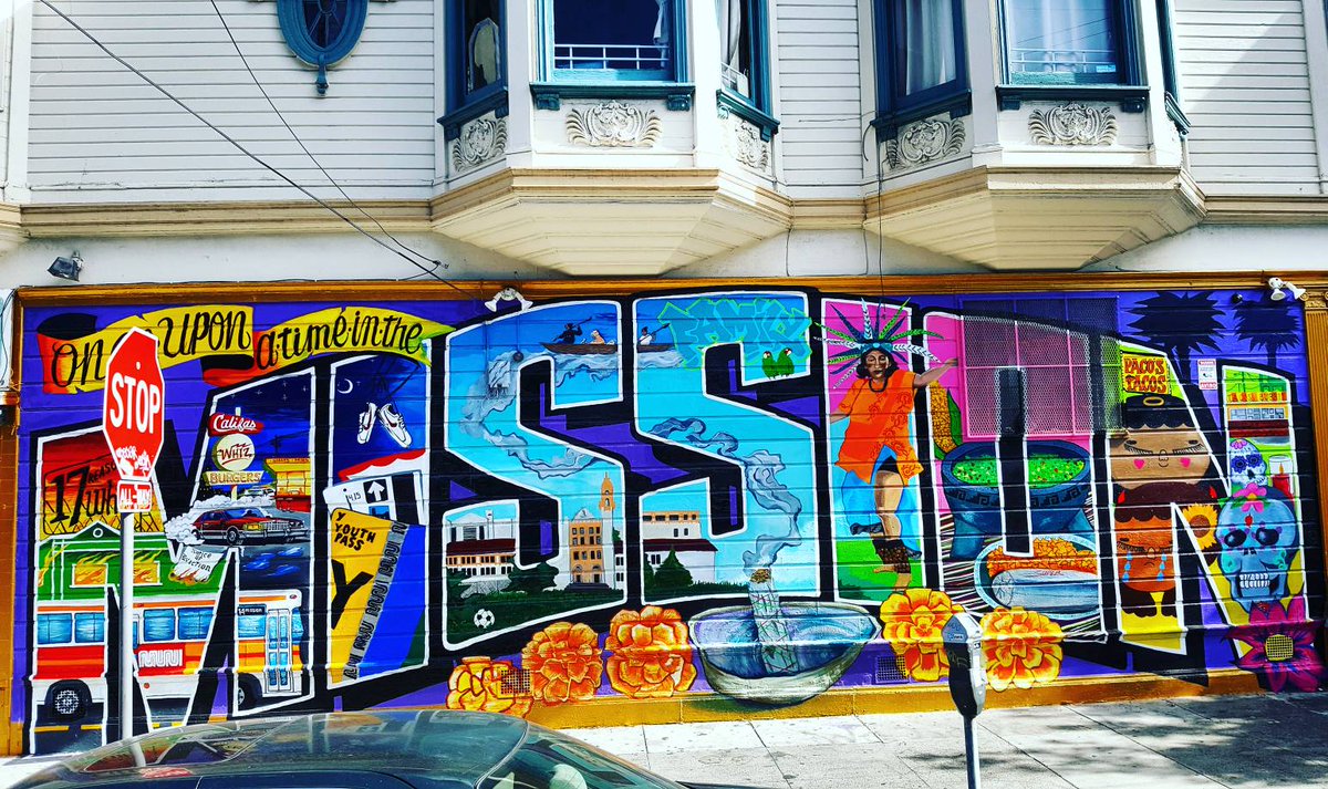 HouseofGraffiti's tweet photo. Just back from SF's Mission District &amp; the mural scene is PUMPING! #Graffiti #StreetArt #Mural #MissionDistrict #SanFrancisco #California https://t.co/6GcxgaOoGY