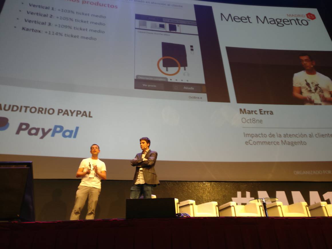 cortijc's tweet photo. . @marc_erra de @Oct8neES y @jordiobdotcom hablando de ATC en #ecommerce #juapos!! #mm17es https://t.co/dd4VNSMi0T