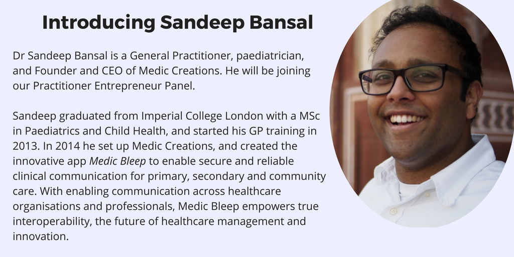 Barry_HealthTec's tweet photo. RT wearemhabitat: Introducing Sandeep Bansal iDrSunny who will be joining our panel at #PDDigital at gianthealthevnt - excited to have him on board! https://t.co/R9xrowfEIZ