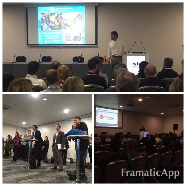 gechitka's tweet photo. We kicked off #AdventureConnect at #WTMLD along with @Tereza9212 @ATTADoyle @adventuretweets thank you @WTM_London https://t.co/1oIh8I5TzV
