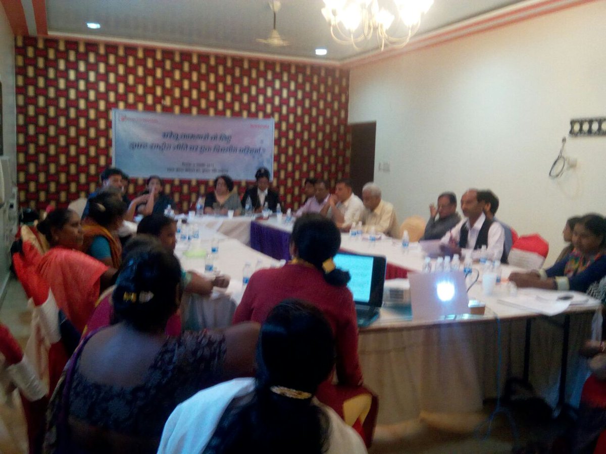 Domestic workers demanding for decent work, wages and social security in national policy for domestic workers proposed by <a href="/GovtOfIndia_/">Government of India❄</a>