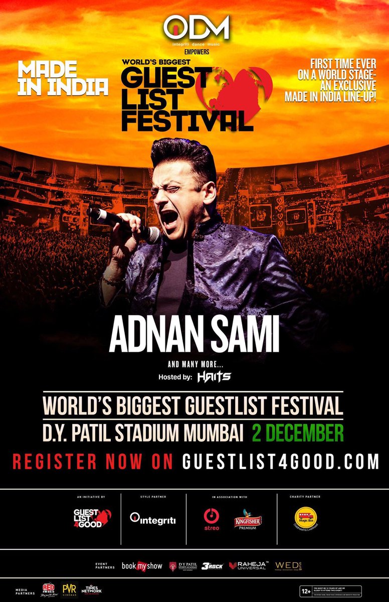 guestlist4good's tweet photo. #ICYMI @AdnanSamiLive has joined hands with #WBGF17 | Register now for a chance to be on his guestlist : https://t.co/fa9xWWRuhZ https://t.co/EuMke5ORBV