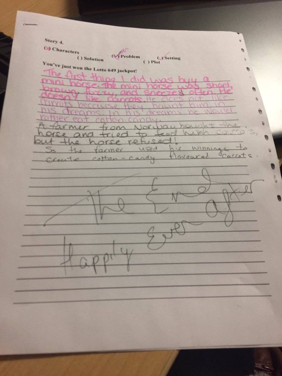 FrancesAiello's tweet photo. Fun writing activity for grade 6 language! @anita_borges94 @km_garagan. #luosocial https://t.co/Vsld9gKDM3
