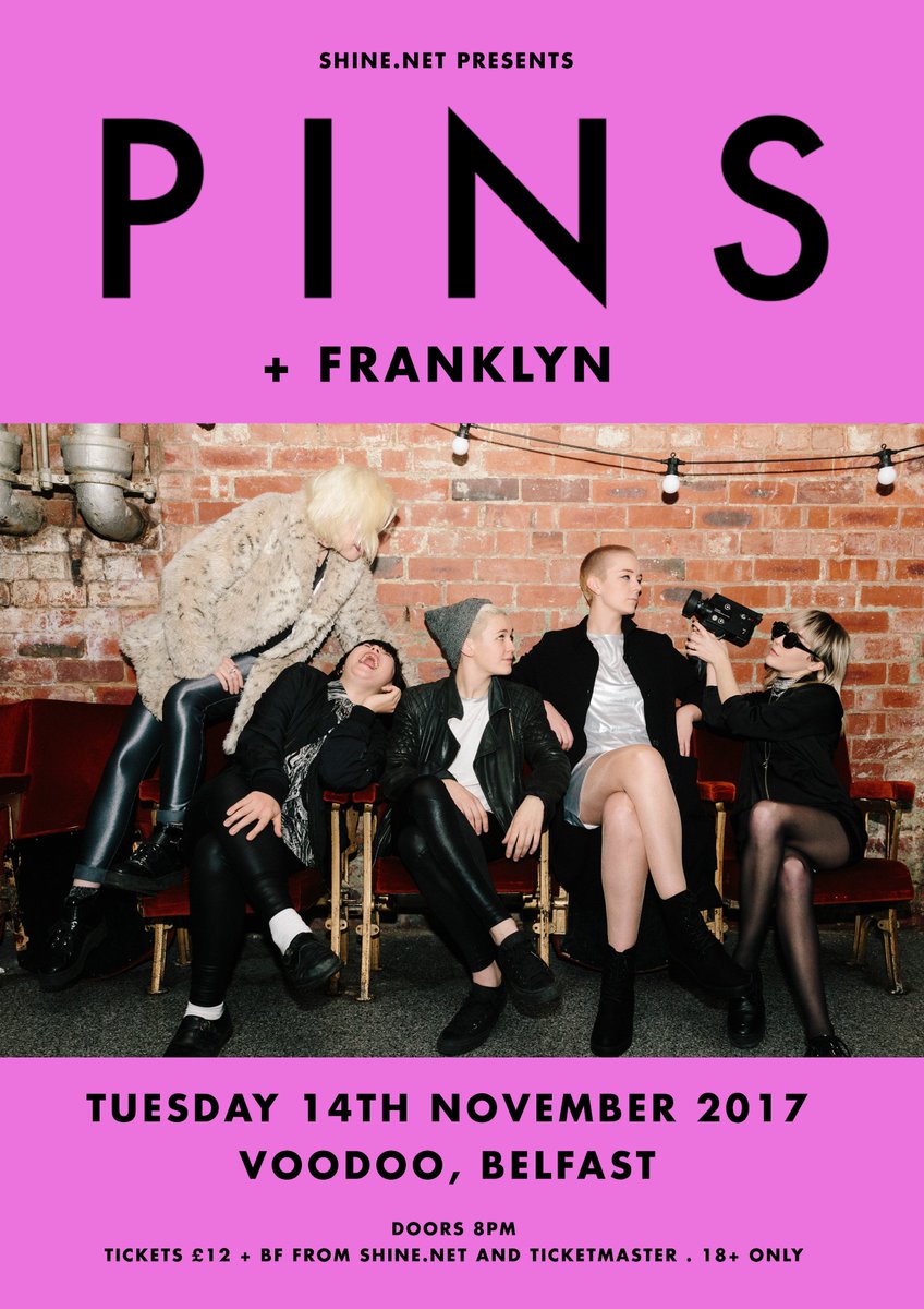📅 1 WEEK TO GO!!
📌 <a href="/WeArePins/">P I N S</a> + Franklyn

Tickets &gt; shine.net &amp; <a href="/TicketmasterIre/">Ticketmaster Ireland</a>
