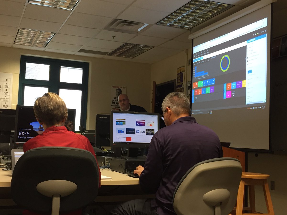 <a href="/FLMEYER9/">Frank Meyer</a> Asst Principal introducing teachers to EduClimber.  Great job!