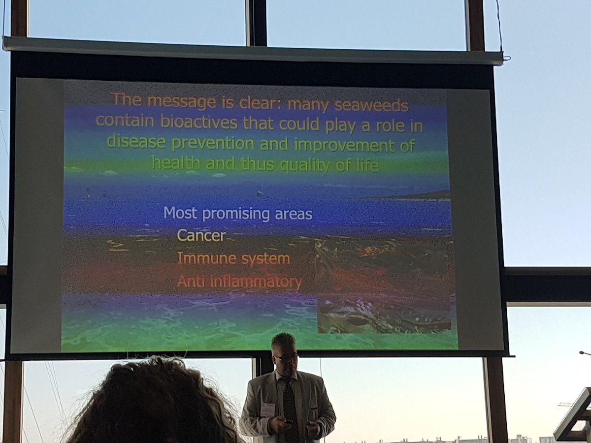 OlavurG's tweet photo. A clear message about healthy impact of #seaweed by Stefan Kraan's keynote speach @SeAgriculture #Seagri17 #seaweedplatform @MacroCascade https://t.co/MJhp6DaBqi