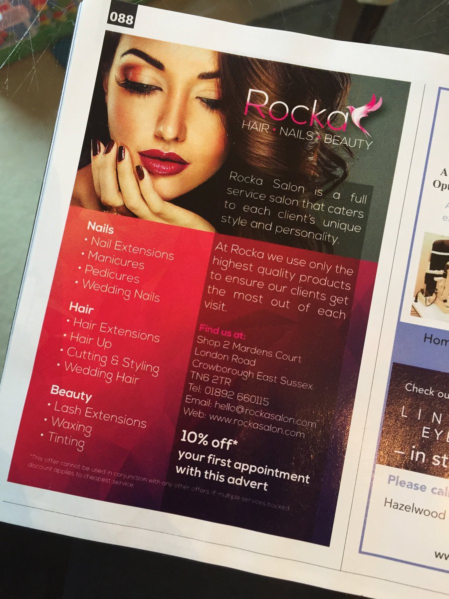 RockaNails's tweet photo. November issue of Index Magazine. There's a special 10% DISCOUNT voucher for Rocka Salon inside every copy! #rockasalon #crowborough #index https://t.co/kKKyRlYlLR