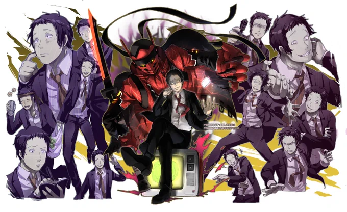 唐突に足立透の沼に落ちていく人間の様が見れるアカウントはこちら。とりあえずPS2版クリア記念に描いた。 