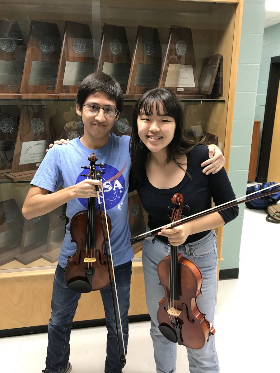 Alex is Carnegie Hall bound &amp; Esther made All-State Orch! <a href="/NISDClark/">Tom C. Clark HS</a> <a href="/clarkorchestra/">Clark Orchestra</a> <a href="/NISD_FineArts/">Northside Fine Arts</a> #ClarkTexas