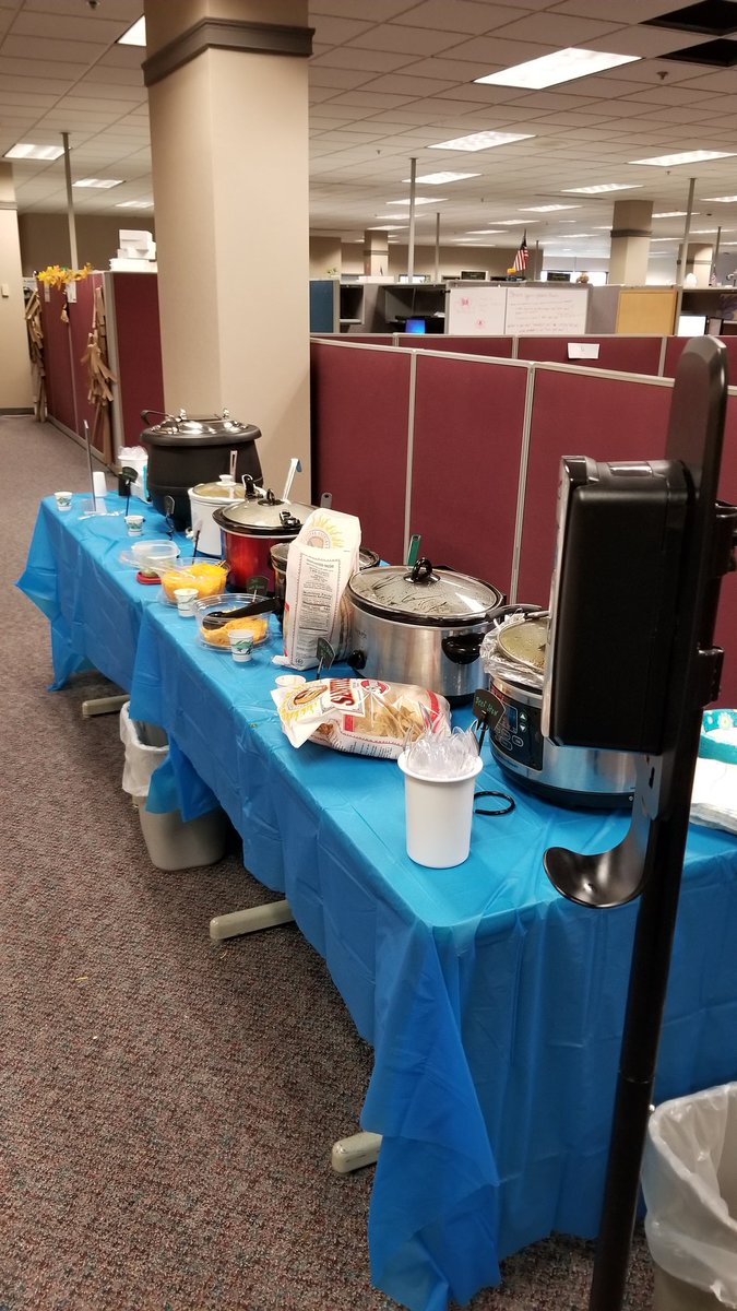 EricCSA's tweet photo. #HappyatHubert as we have our soup cook off. Come have some as the money raise goes to the Christmas families. https://t.co/G0SbxkYKcz