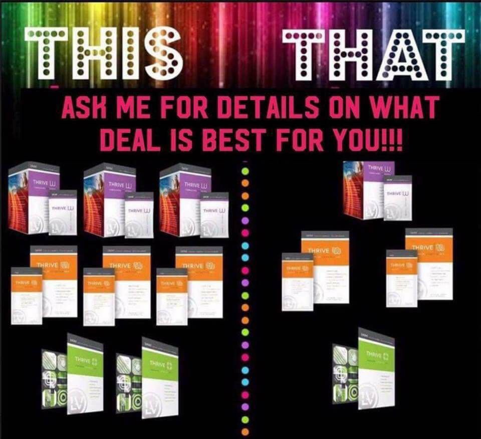123LeVelThrive's tweet photo. THIS for the same price of THAT. Seems like a no brainer to me!!  Send me a message, I’ll hook you up. https://t.co/RqY7I3IEdE