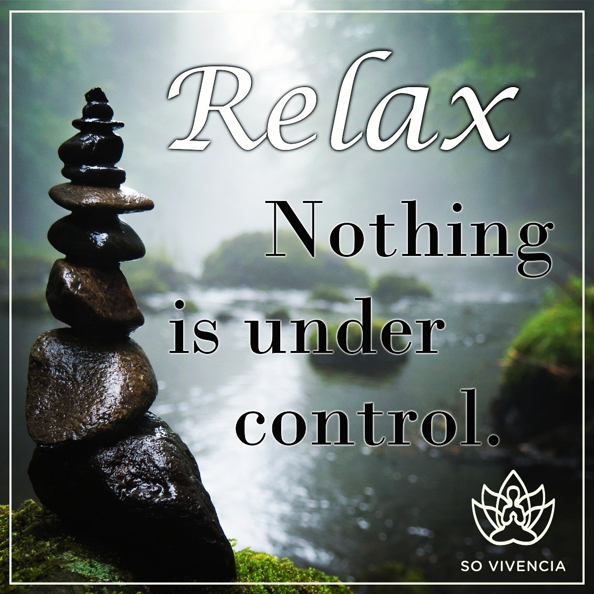 Let go of #control and you'll be free. 
#relax #stress #wisdom #quotes #freedom #meditation