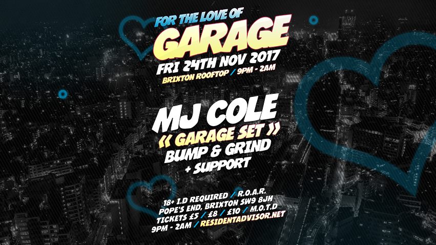 LDNGaragePromo's tweet photo. 24/11/17 @TheLoveOfGarage @mjcole @brixtonrooftop #UKG #UKGarage https://t.co/heMMIYHa1t #ConcretePR https://t.co/44PCJmgOfY