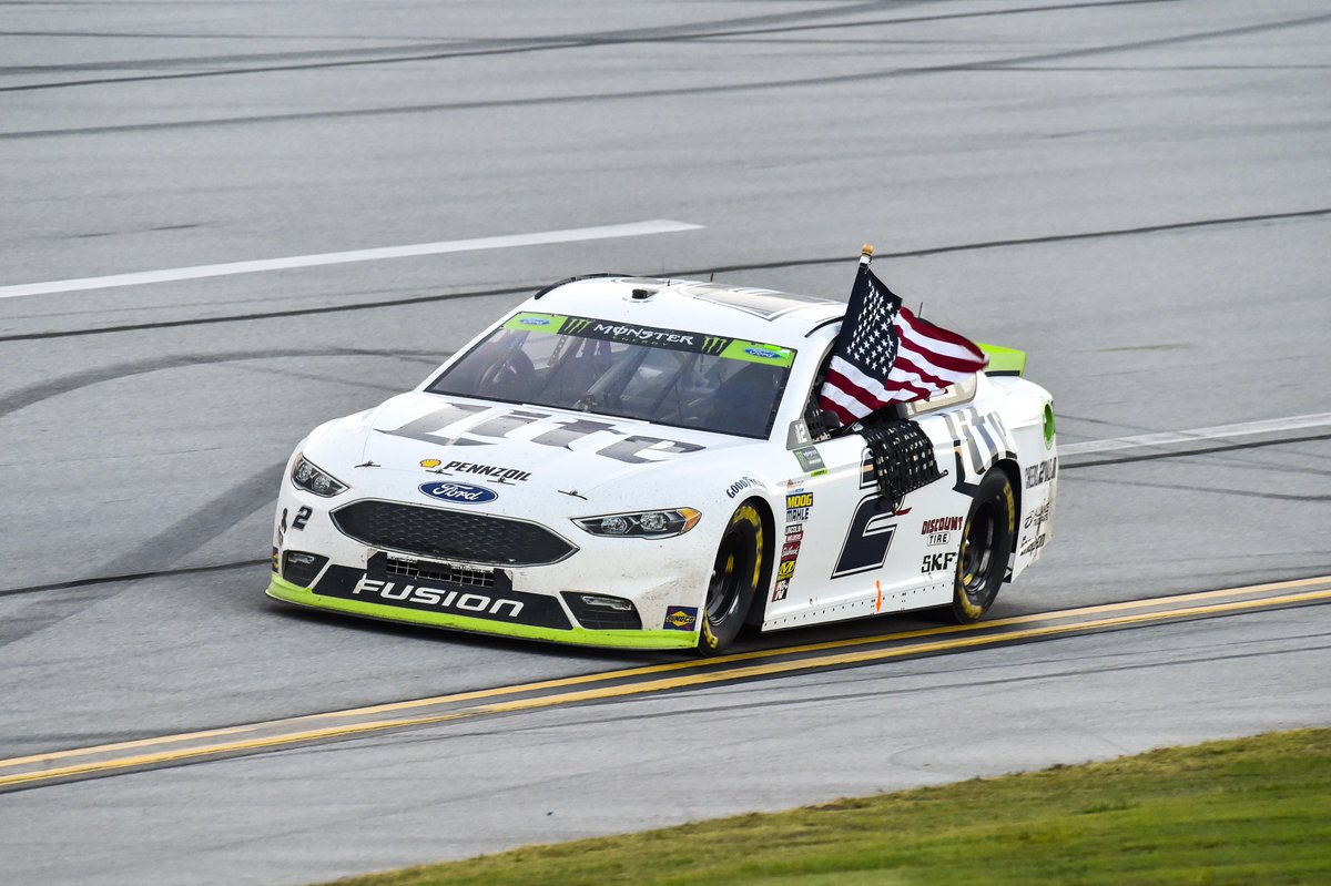 Team_Penske's tweet photo. Loved @Keselowski's No. 2 @MillerLite / #Cheers2DaleJr Ford from his @TalladegaSuperS win? Preorder the diecast now: https://t.co/j7vFzigmC5 https://t.co/viwtjumI9O