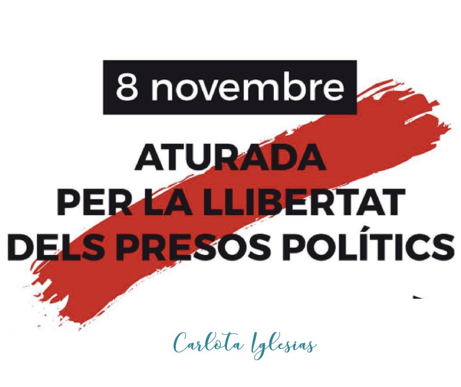 psicarlota's tweet photo. Com a resposta a l'empresonament de part del Govern de la Generalitat #8NVagaGeneral ens sumem a la vaga #FEMVAGA #tossudamentalçades https://t.co/8ew1W6Arj8