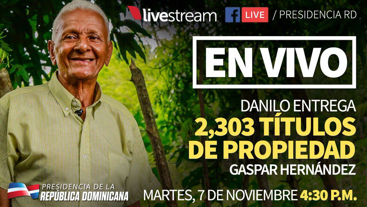40,000 certificado de titulo, en todo el país Danilo Trabaja #GobEspaillat #DaniloGerenteYLider #MarketingPoliticoEspaillat