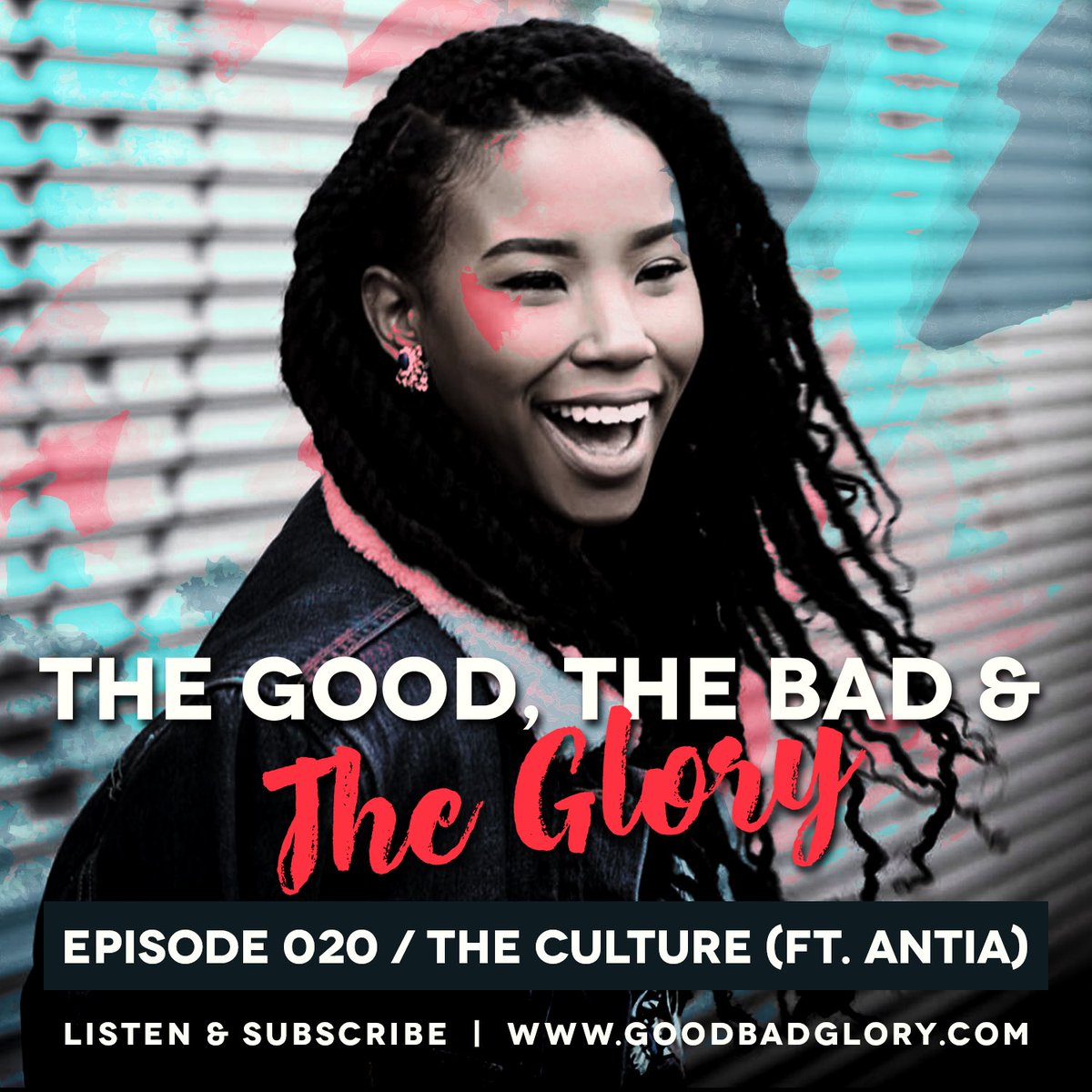 goodbadglory's tweet photo. Episode 020 is here just in time for your evening commute! We're joined by singer/songwriter Antia! Tune in! 🎧 https://t.co/I13AS6bOOy https://t.co/gzaFLjPxpQ