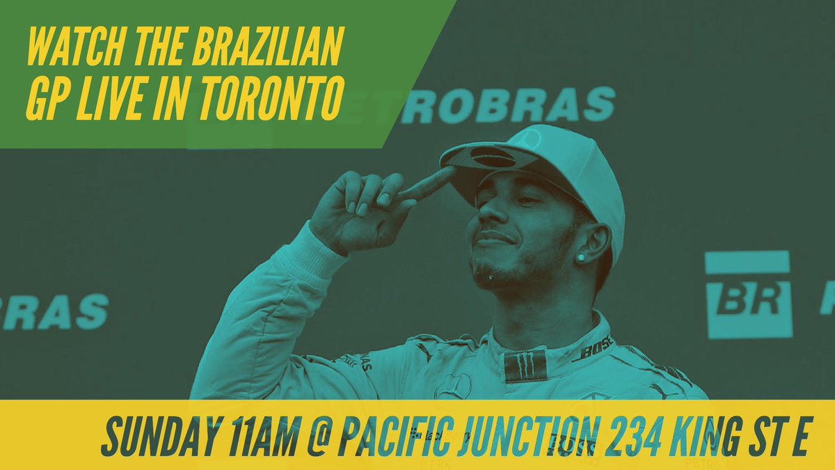 FlatOutFever's tweet photo. #TORONTO #F1 racing fans: come watch the #BrazilianGP this Sunday Nov 12 at 11AM - @pacjunkhotel  234 King St E. 
https://t.co/638gVMgijs https://t.co/rkL8bVNN1D