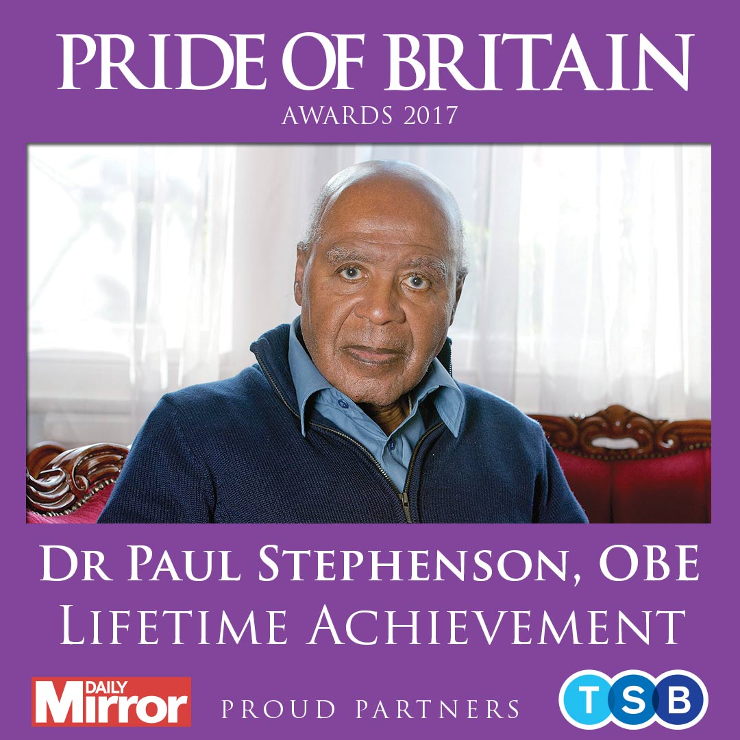 Our winner is the truly inspiring Paul Stephenson #PrideofBritain