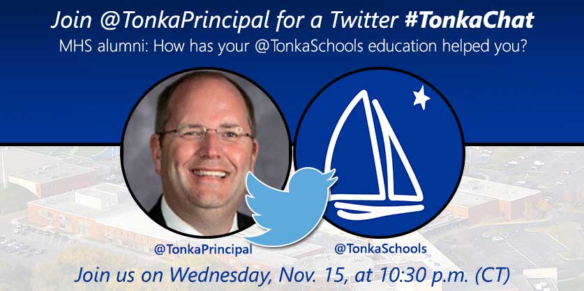 TonkaPrincipal's tweet photo. Calling on the alumni from the Class of 16 and 17!
3rd Annual Twitter Town Hall!
Pls RT. https://t.co/rxJqMcztjd