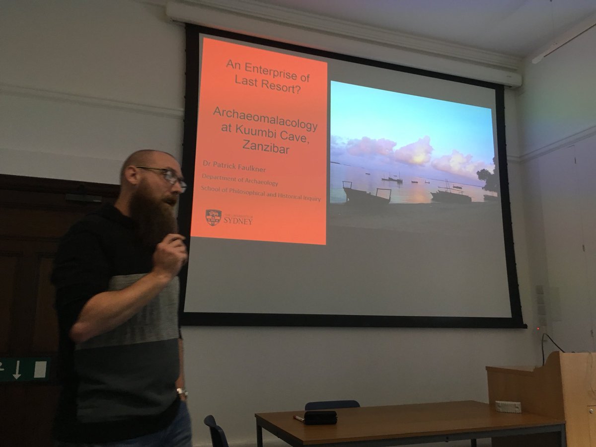 samleggs22's tweet photo. Such an awesome talk today #GPittRivers @UCamArchaeology by my friend & mentor Patrick Faulkner on #zooarch from the #sealinks project @MPI_SHH @Sydney_Uni @ArtSS_Sydney #Zanzibar #archaeology https://t.co/1ezxbuc9RA