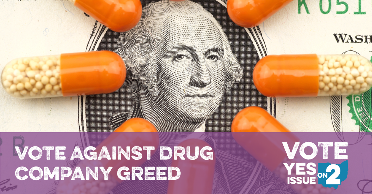 OHYesOn2's tweet photo. @toledobladecom Drug companies are afraid what #Issue2 will do for drug price control-all the more reason to stand up Ohio! Vote #YesOn2 https://t.co/ITWRIsIlhj